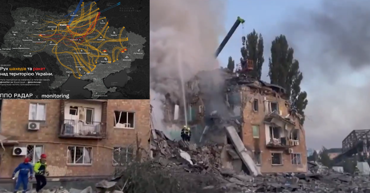 Kijów w ogniu: Najpotężniejszy atak rakietowy od początku wojny