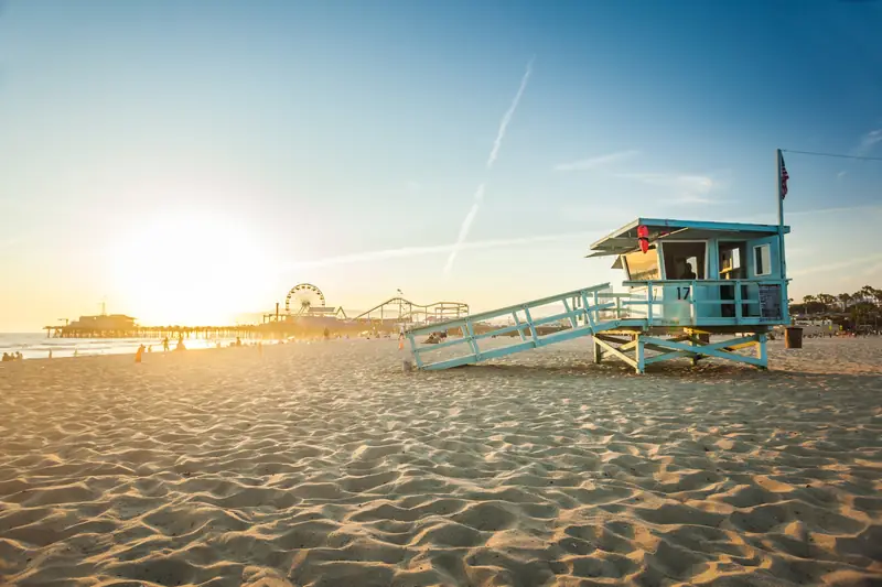 Santa Monica posiada jedne z najsłynniejszych plaż świata