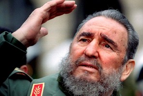 File photo of Cuba's President Fidel Castro during a visit to Paris