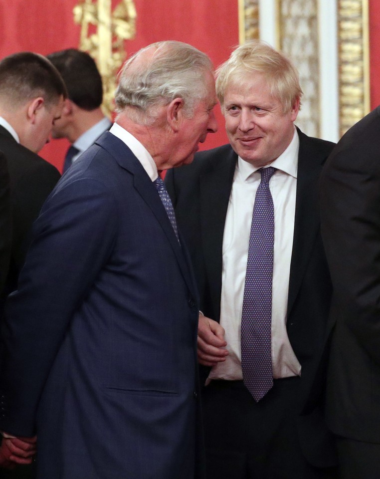 Książę Karol i Boris Johnson