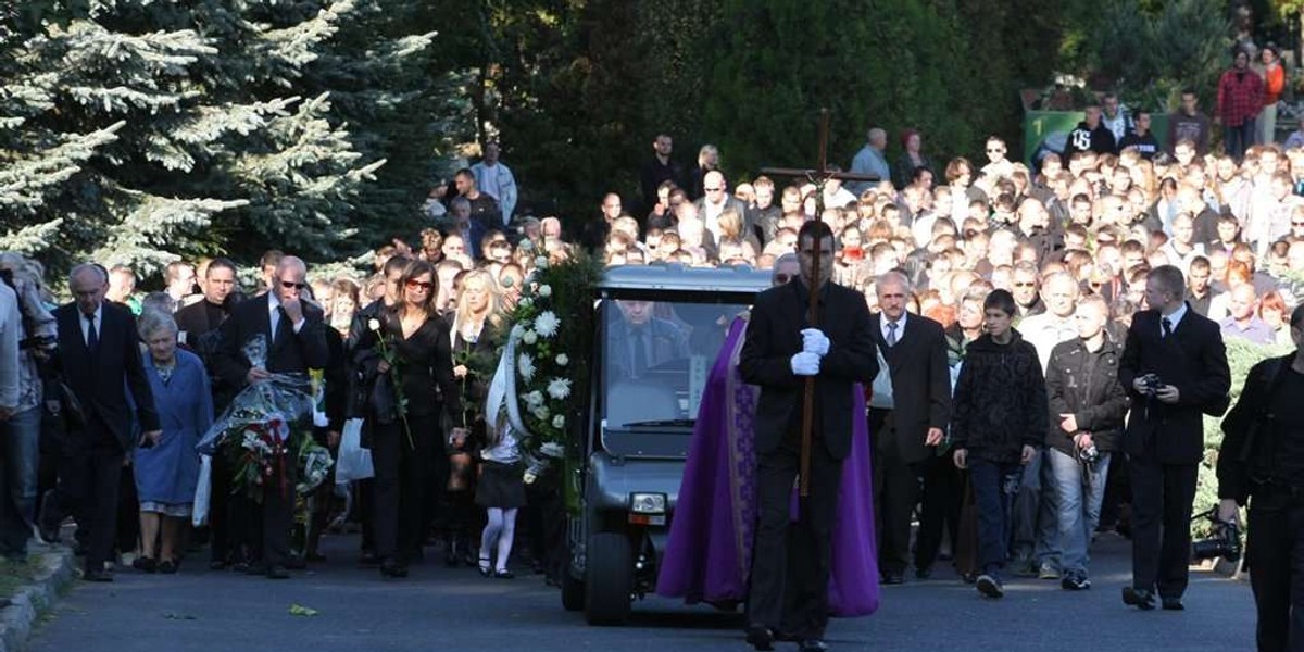 Pogrzeb kibica w Zielonej Górze