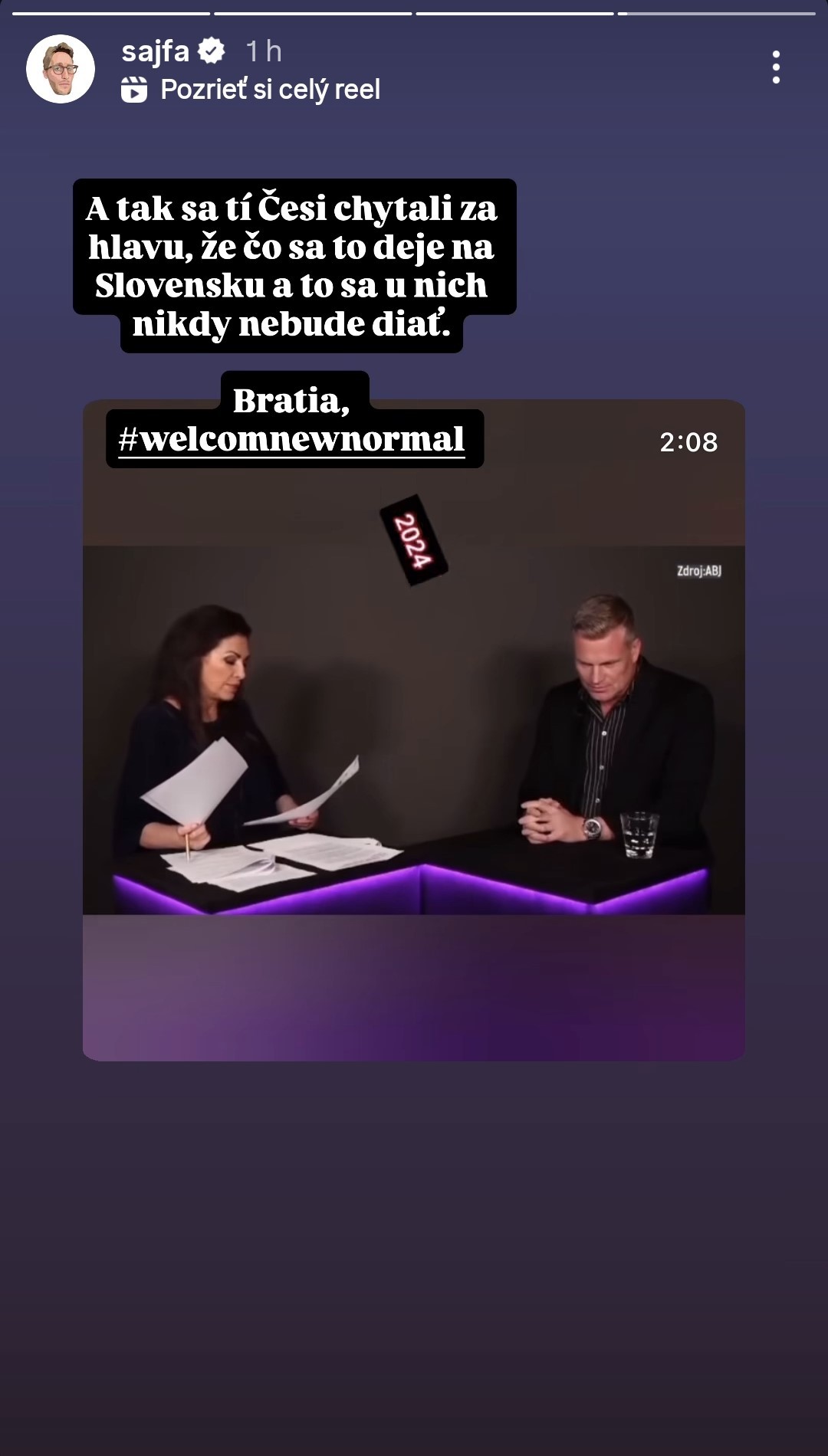 Matej Sajfa Cifra zareagoval na aktuálnu situáciu v Česku. 