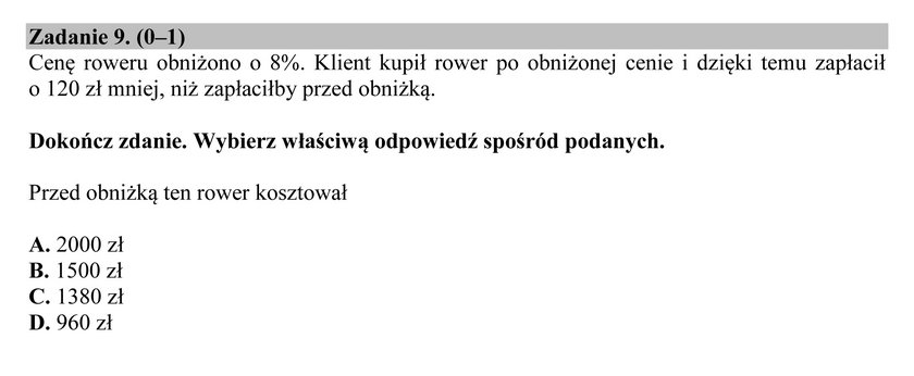 Egzamin gimnazjalny 2016: matematyka pytania i odpowiedzi 