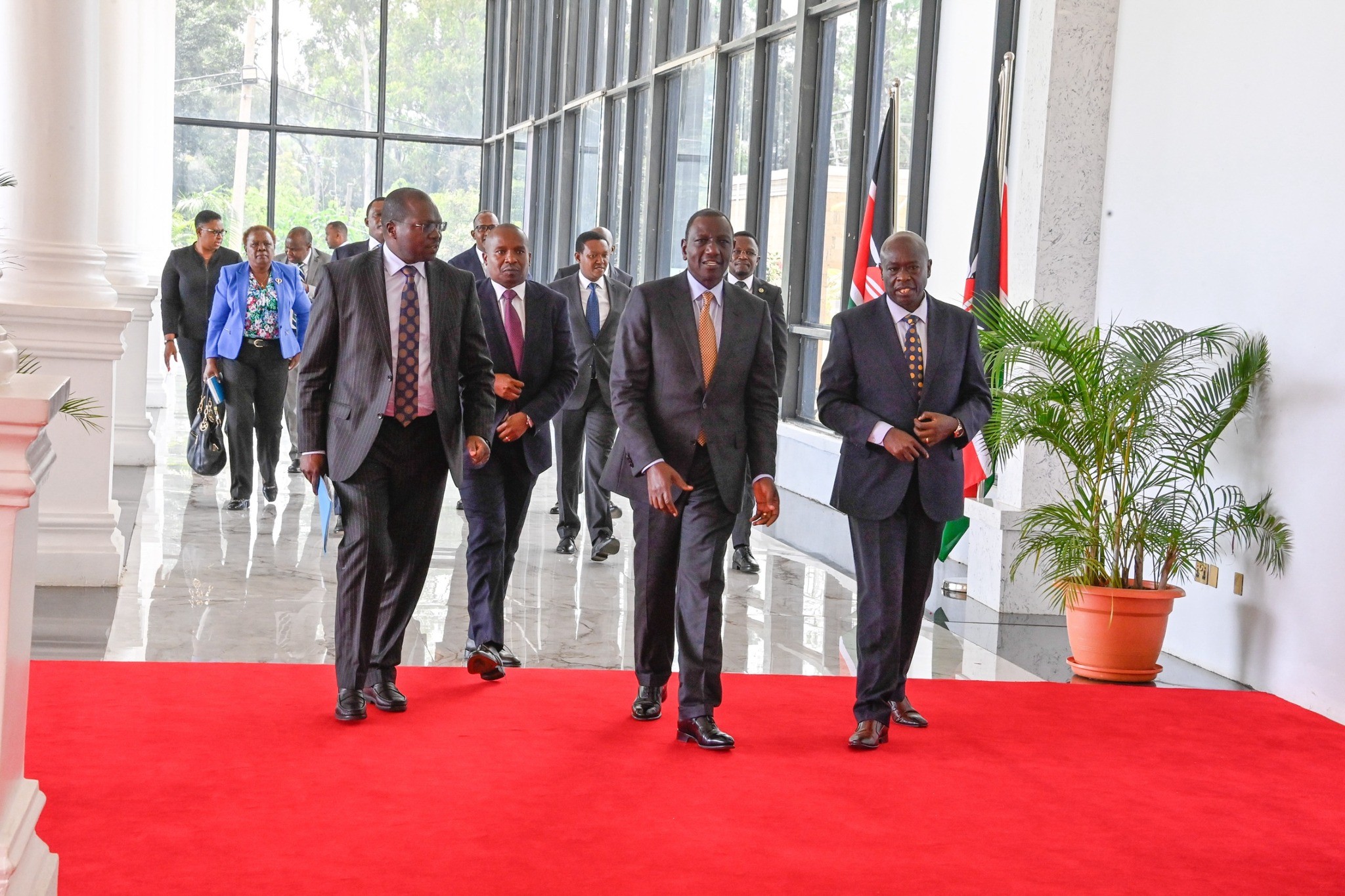 President William Ruto chairs a Cabinet meeting at State House, Nairobi.