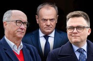 Koalicja marzeń? Włodzimierz Czarzasty, Donald Tusk i Szymon Hołownia.