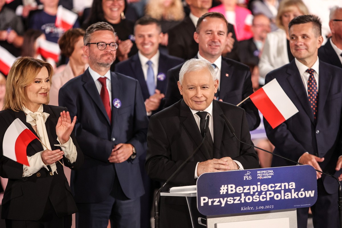 Kampania wyborcza do parlamentu 2023. Wicepremier, prezes PiS Jarosław Kaczyński