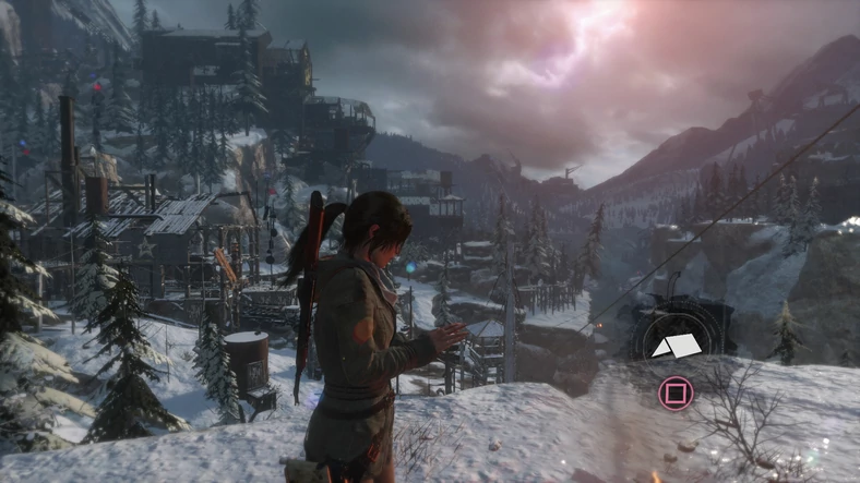 Rise of the Tomb Raider - Kopalnia miedzi - PlayStation 4 Pro - wzbogacone efekty
