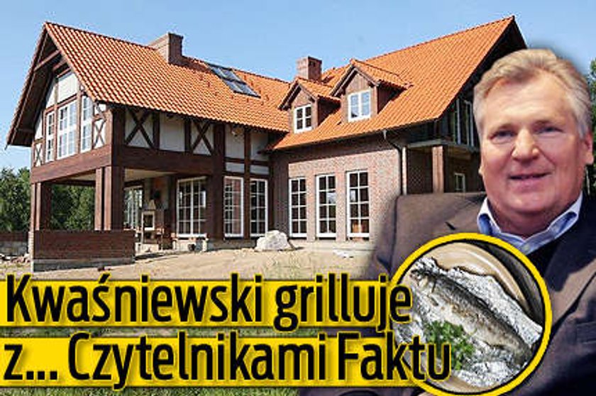 Kwaśniewski grilluje z... Czytelnikami Faktu!