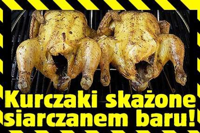 Kurczaki skażone siarczanem baru!