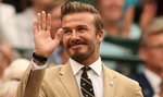 David Beckham z mamą na Wimbledonie