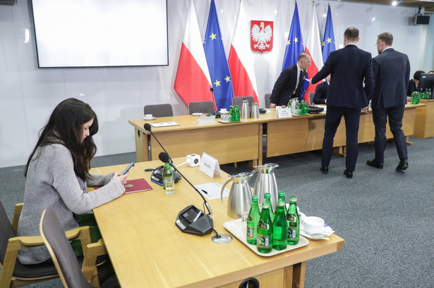 Maria Wiktoria Raczyńska przed posiedzeniem sejmowej komisji śledczej ds. afery wizowej