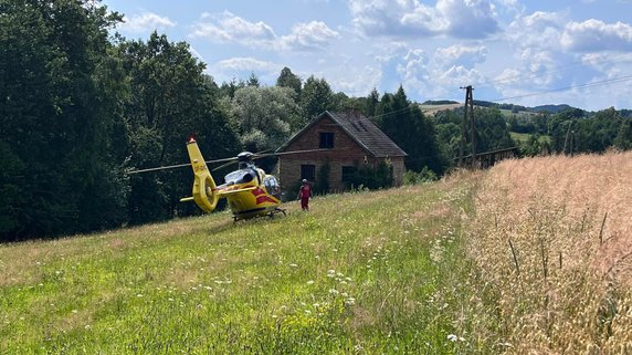 Wypadek podczas prac leśnych w Bruśniku