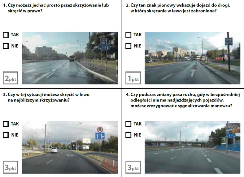 Egzamin teoretyczny na prawo jazdy - zestaw 7
