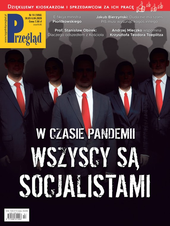 Okładka tygodnika "Przegląd"