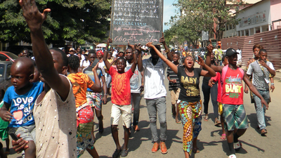 Manifestation dans un pays africain