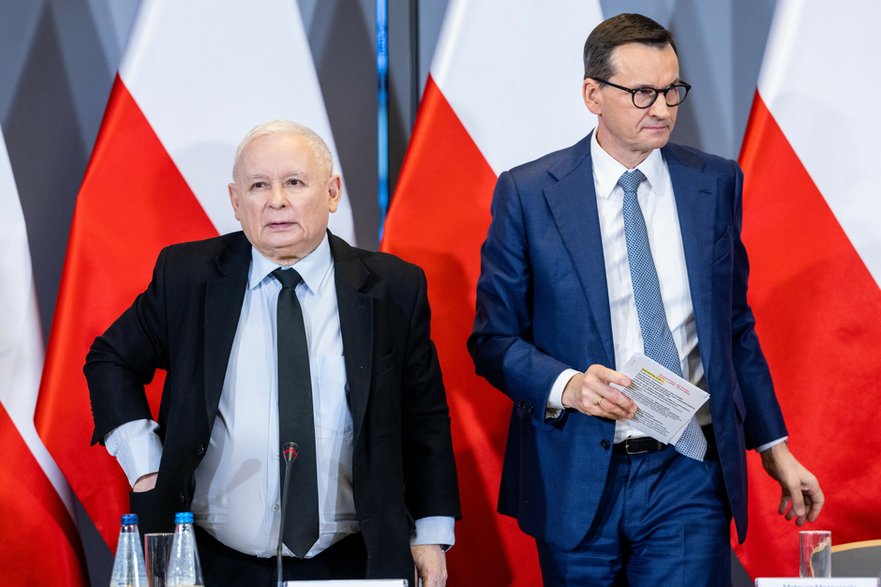 Jarosław Kaczyński i Mateusz Morawiecki