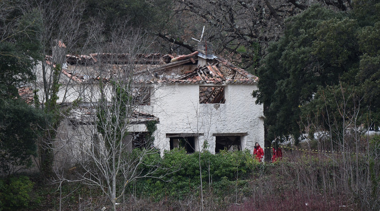 Helikopterbaleset Franciaországban - Fotó: AFP