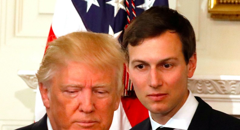 Donald Trump and Jared Kushner.