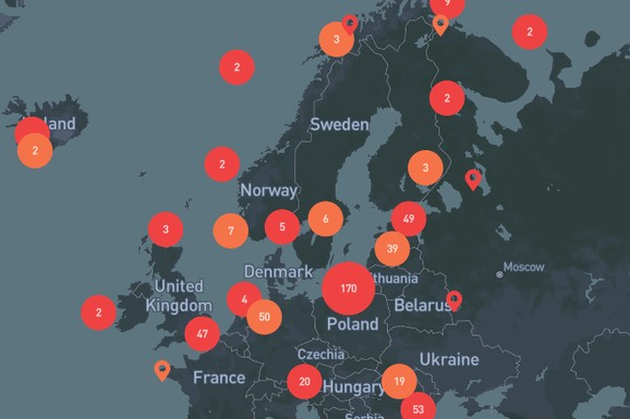 (MAPA) OVE CRVENE TAČKE SU ZNAK DOLASKA PUTINOVE "OLUJE" Ono što je počelo kao "rat iz senke" sada poprima mnogo OPASNIJI OBLIK