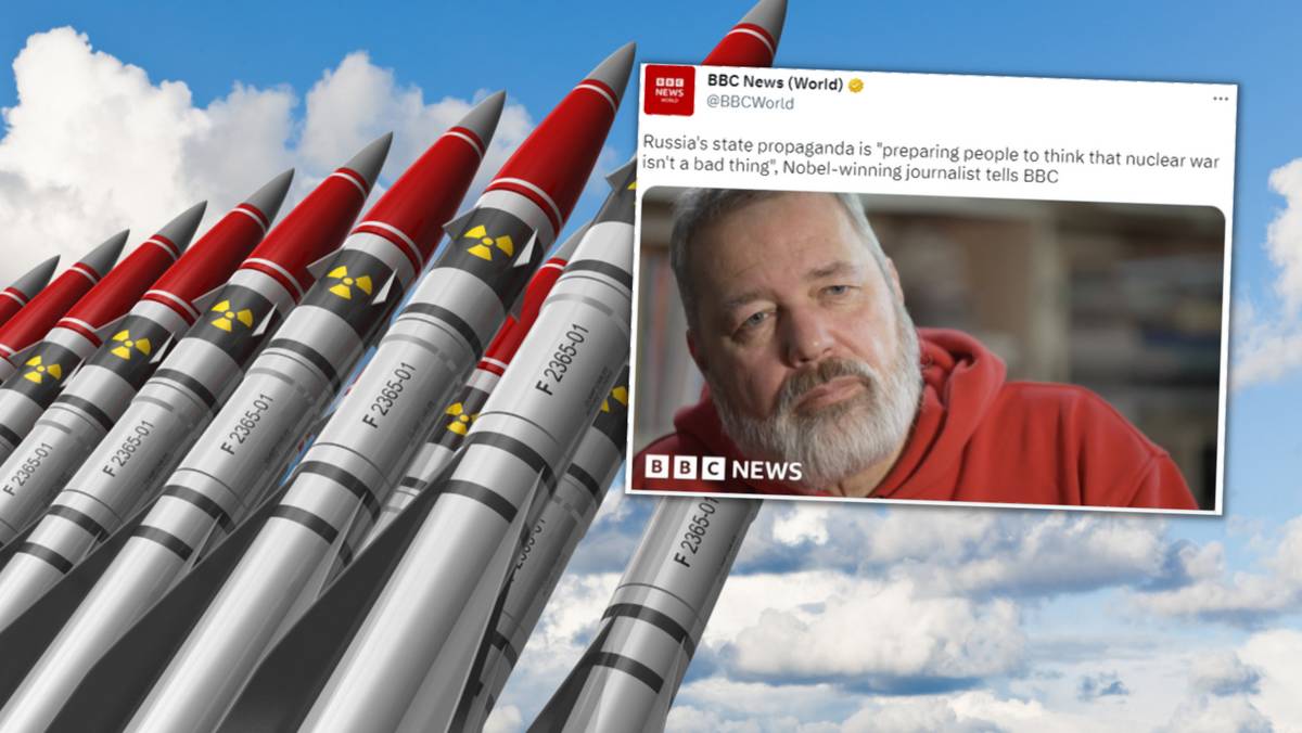 Rosyjski noblista ostrzega: zagrożenie może być realne (fot. Twitter/BBC)