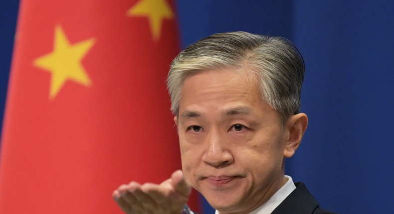 Chinese Foreign Ministry spokesman Wang Wenbin.GREG BAKER/AFP via Getty Images