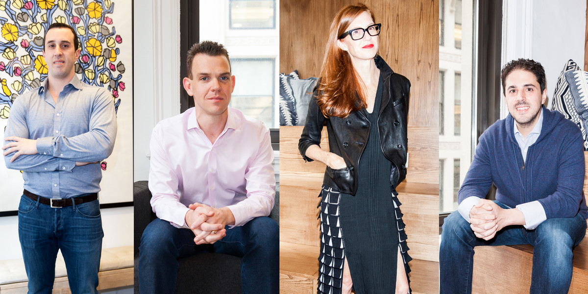 Alan Tisch, Marshall Porter, April Uchitel, and David Tisch (from left to right) are four of Spring's fashion-focused leaders.