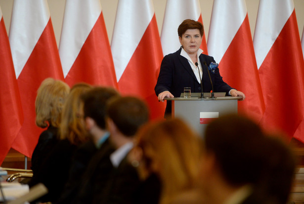 Beata Szydło podczas posiedzenia Komisji Wspólnej Rządu i Samorządu Terytorialnego.