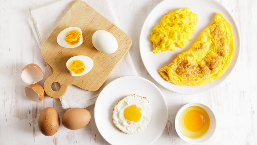 tojás evés egészséges vitamin kolin táplálkozás