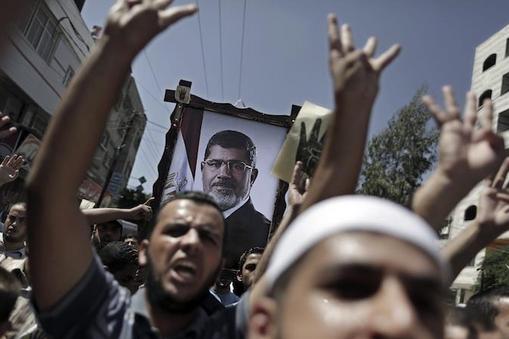 Protestujący w Egipcie. fot. ALI ALI /PAP/EPA.