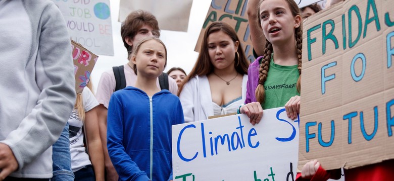 Greta Thunberg na czele manifestacji pod Białym Domem
