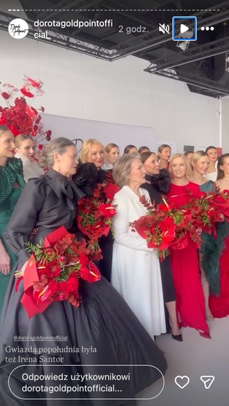 Irena Santor była gwiazdą pokazu Doroty Goldpoint