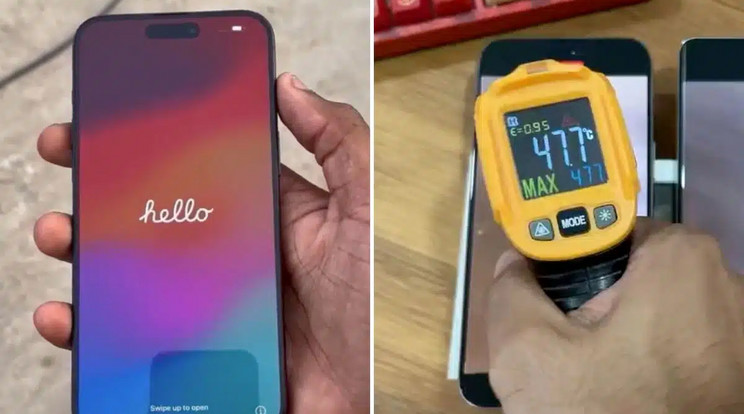 Túlmelegszik az új iPhone / Fotó: Maroup / Vvaiibhav / Twitter