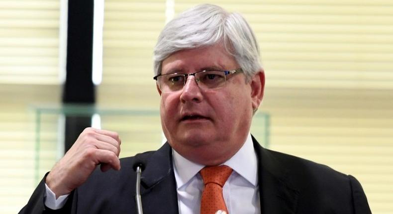 Brazil's Attorney General Rodrigo Janot, seen in February 2017, sent his request to open 83 corruption probes against politicians to the Supreme Court