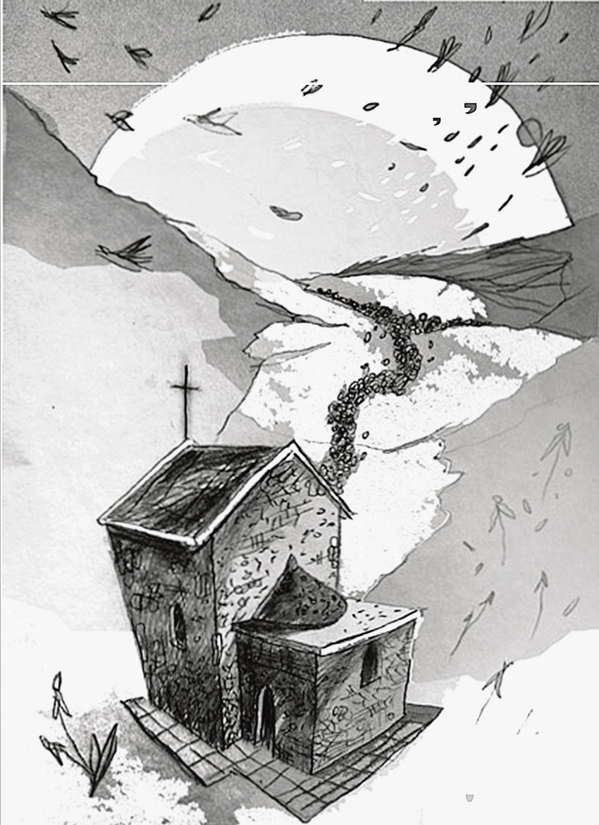 Ilustracija pričešća Nikole Radosavljevića