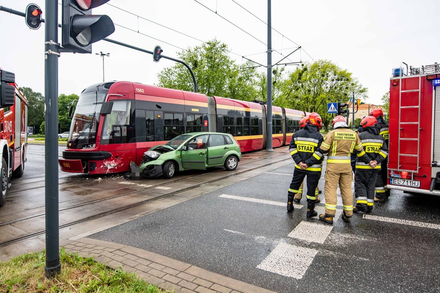 Wypadek z tramwajem na Retkini