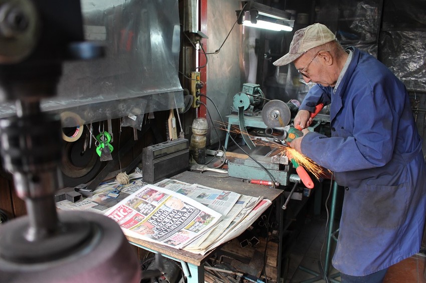 Milan Mirić u svojoj radionici