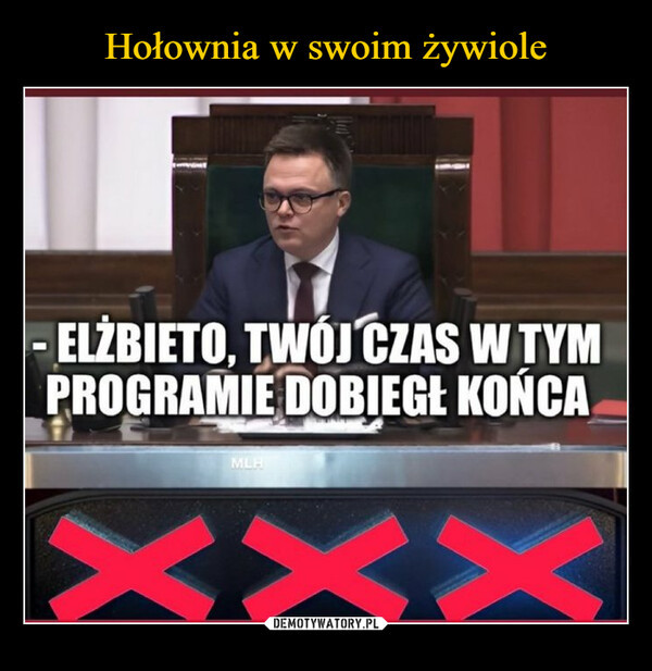 Mem z Szymonem Hołownią