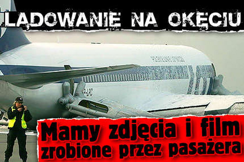 Lądowanie na Okęciu. Mamy zdjęcia zrobione przez pasażera. FOTO