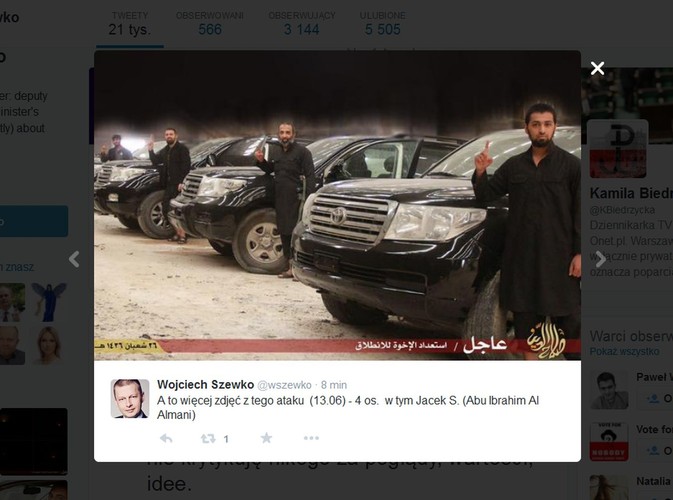 Jacek S., urodzony w Polsce terrorysta wysadził się w zamachu samobójczym w Iraku