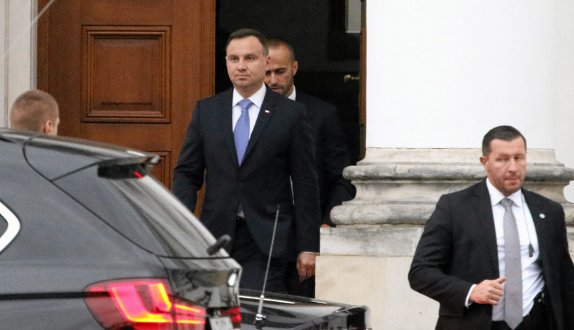 Prezydent Andrzej Duda po spotkaniu z Jarosławem Kaczyńskim