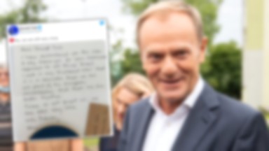 Donald Tusk pokazuje list. "Tak, wciąż jesteśmy bardzo blisko"