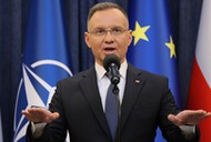 Prezydent Andrzej Duda po spotkaniu z premierem Donaldem Tuskiem, 15.01.2024 r.