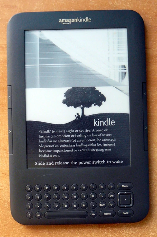 Kindle z uszkodzonym ekranem