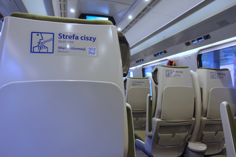 Strefa Ciszy w Pendolino