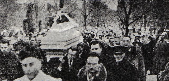 Pogrzeb Bohdana Piaseckiego, 1957 r.