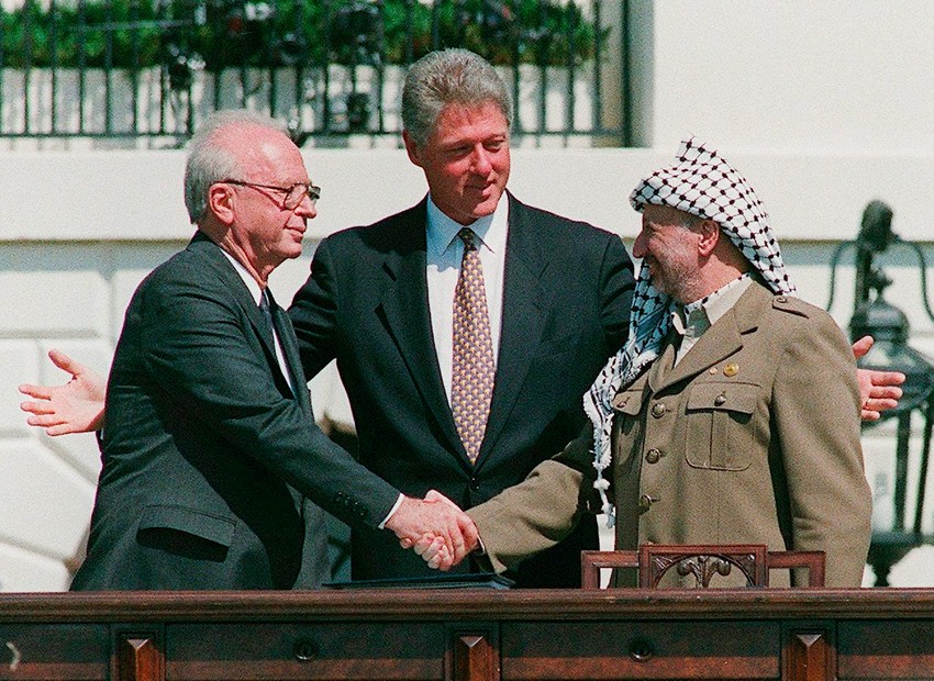 Yitzhak Rabin Yasser Arafat foto EPA