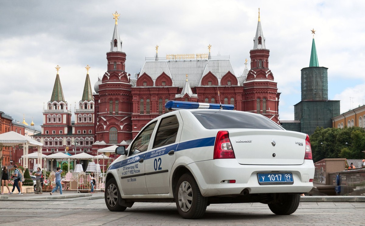 Radiowóz policji w Moskwie