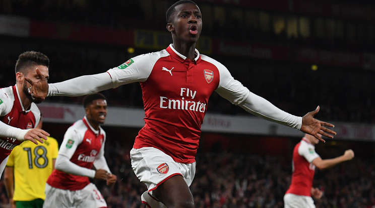 Eddie Nketiah eldöntötte a meccset / Fotó: AFP