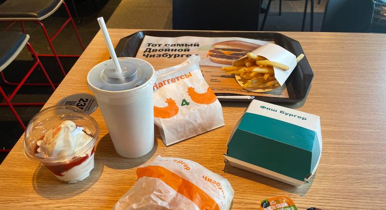 Insider put the menu at the rebranded McDonald's in Russia to the test.