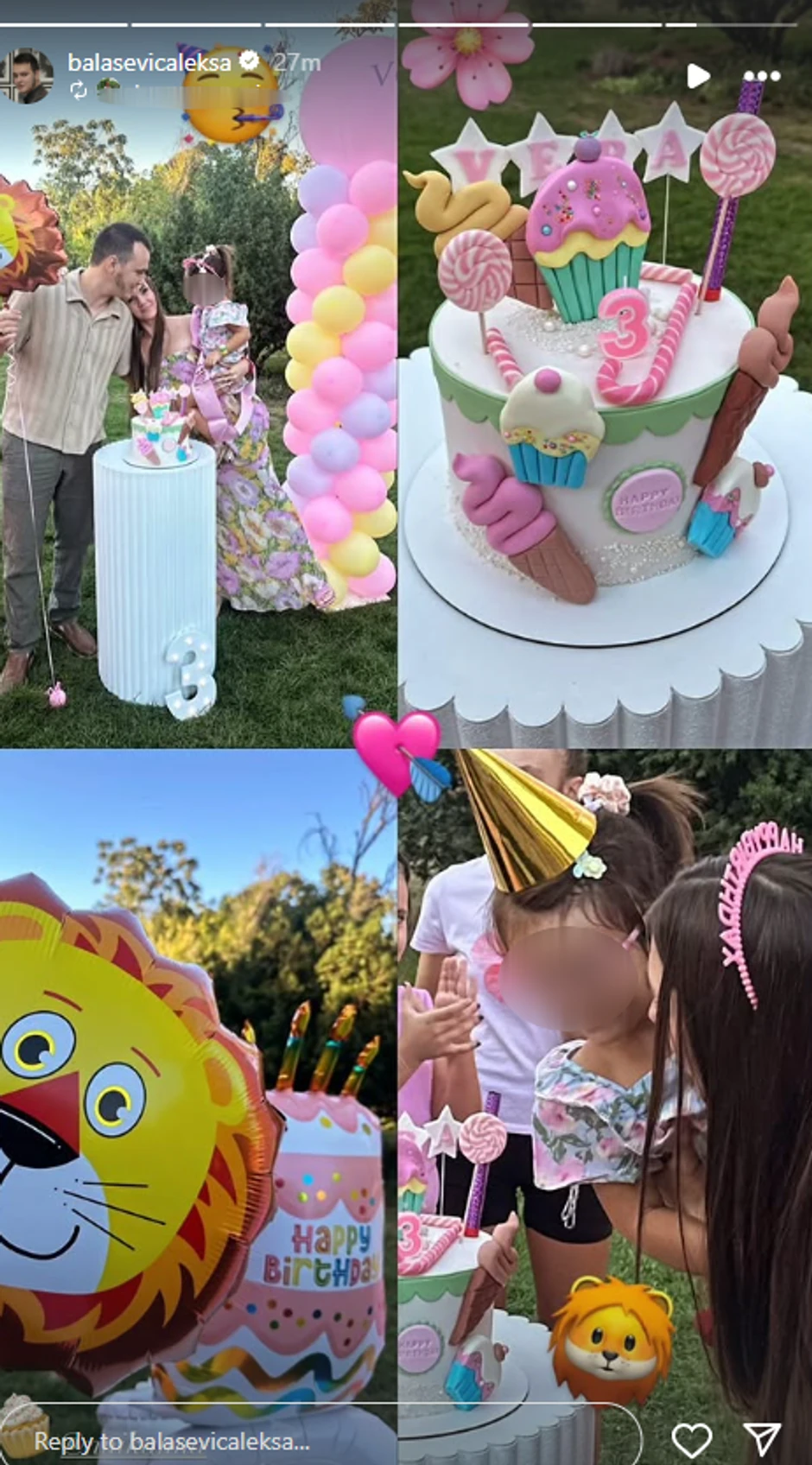 Aleksa Balašević slavi ćerki rođendan